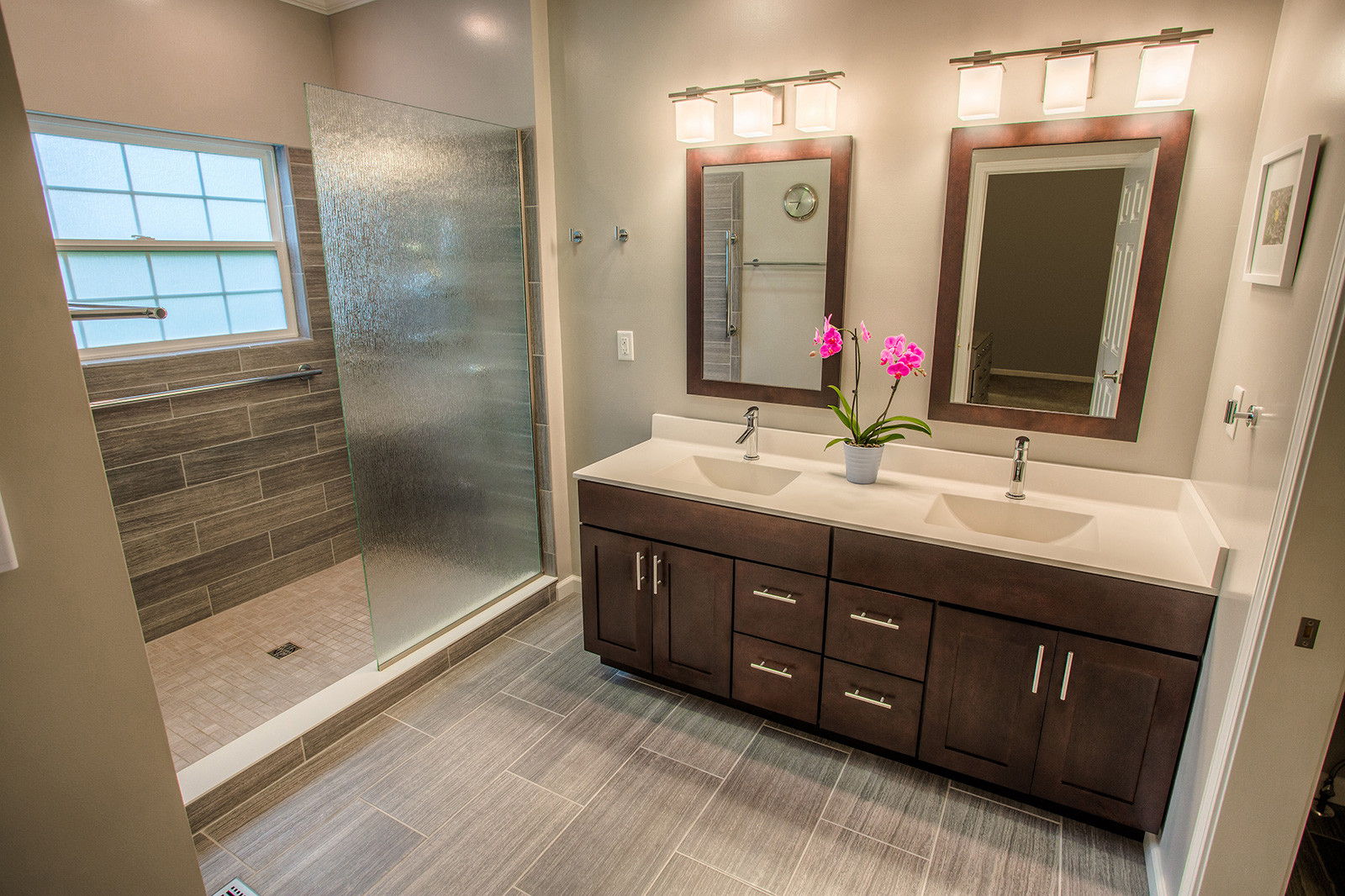 Remodeled Master Bathroom
 West Lafayette Contemporary Master Bathroom Remodel