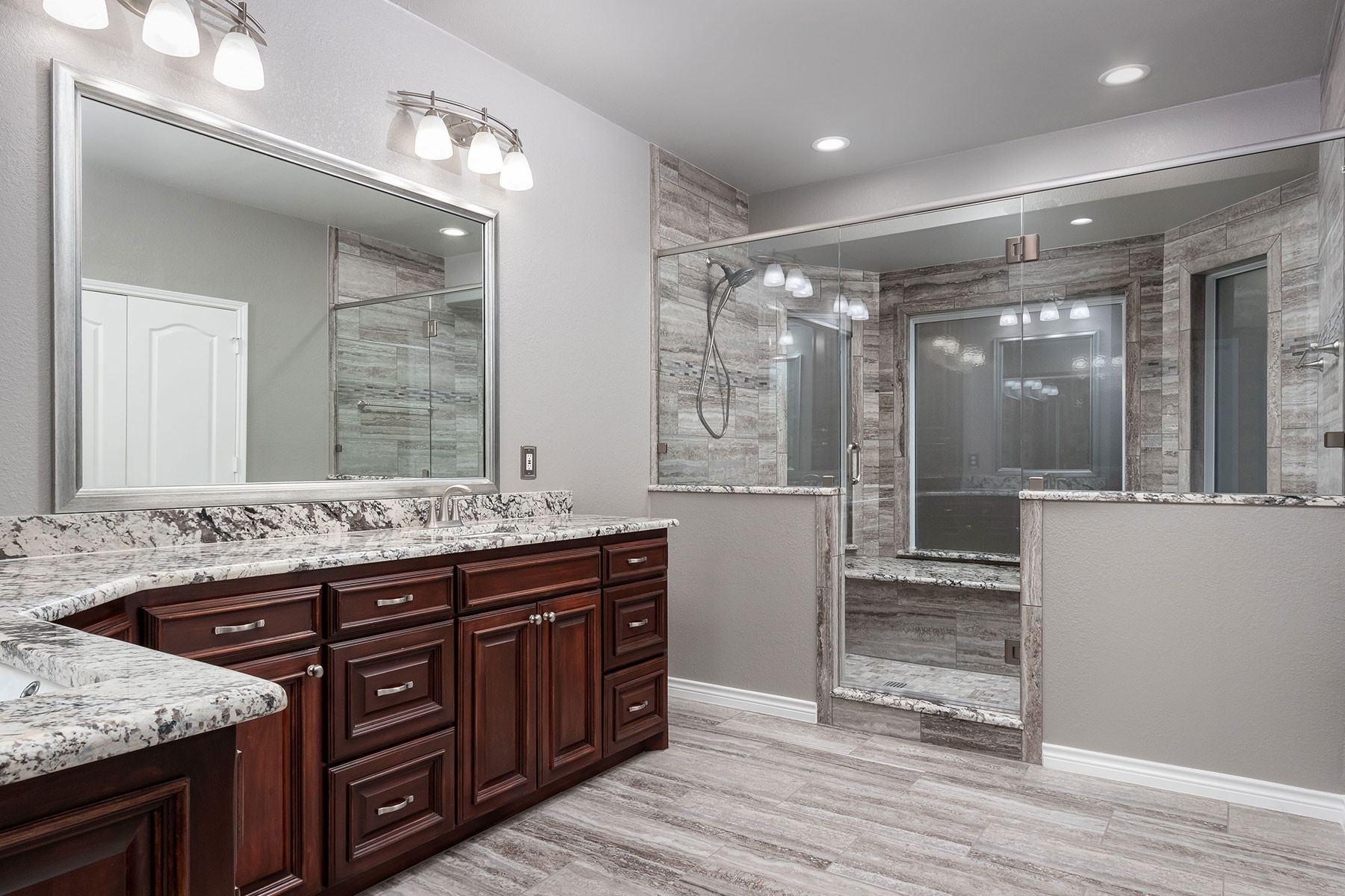 Remodeled Master Bathroom
 Coppell Master Bath Remodel – Agape Home Services