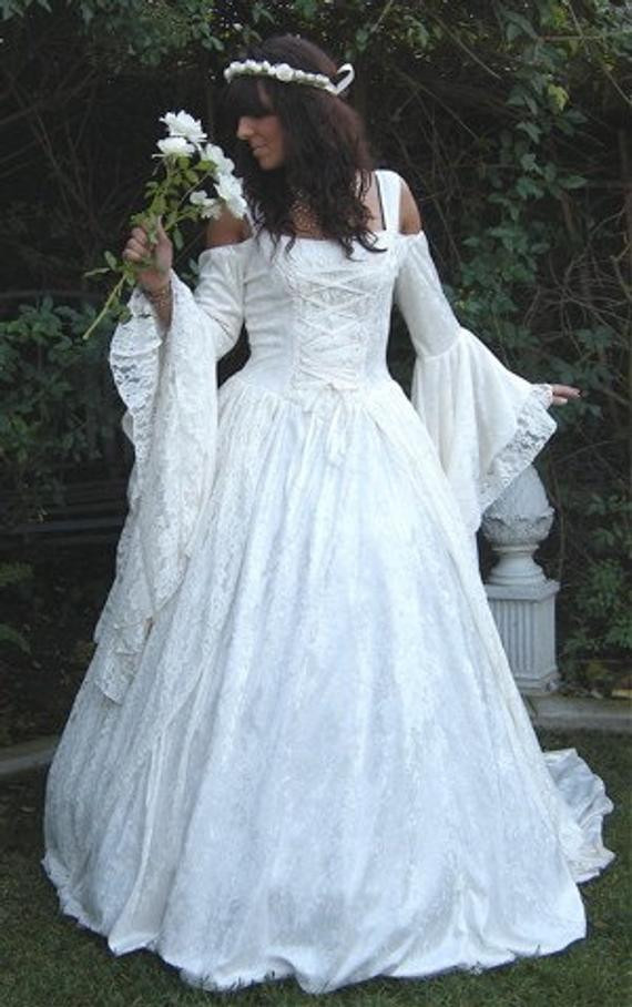 Renaissance Wedding Gowns
 Items similar to Gwendolyn Me val or Renaissance Wedding