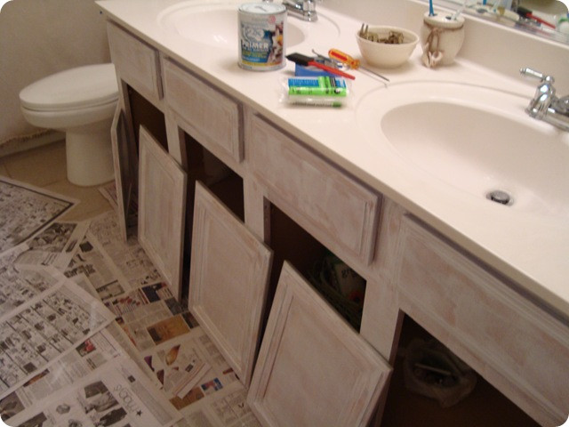 Repaint Bathroom Cabinet
 Decor To Adore Painting Bathroom Cabinets