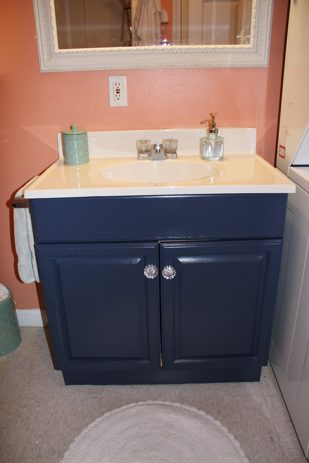 Repaint Bathroom Cabinet
 The Elegant House Painting a Laminate Bathroom Vanity