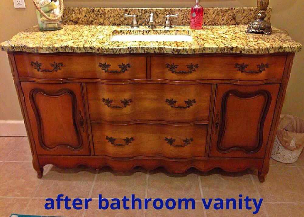 Repurposed Bathroom Vanities
 Turning a Buffet Into a Bathroom Vanity