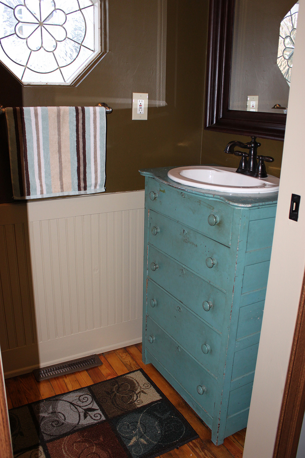 Repurposed Bathroom Vanities
 Mudroom Renovation Old Dresser Re purposed into a