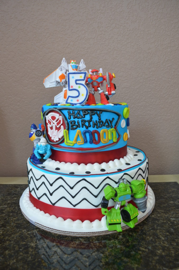 Rescue Bots Birthday Cake
 Landon s Rescue Bots 5th Birthday Project Nursery