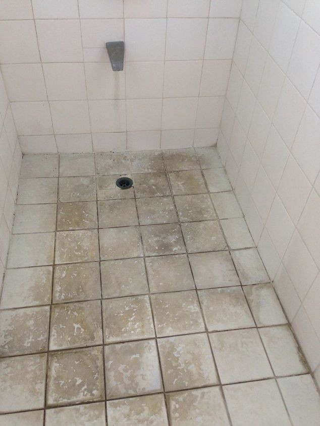 Resurface Bathroom Tiles
 What can I do to resurface these bathroom shower floor