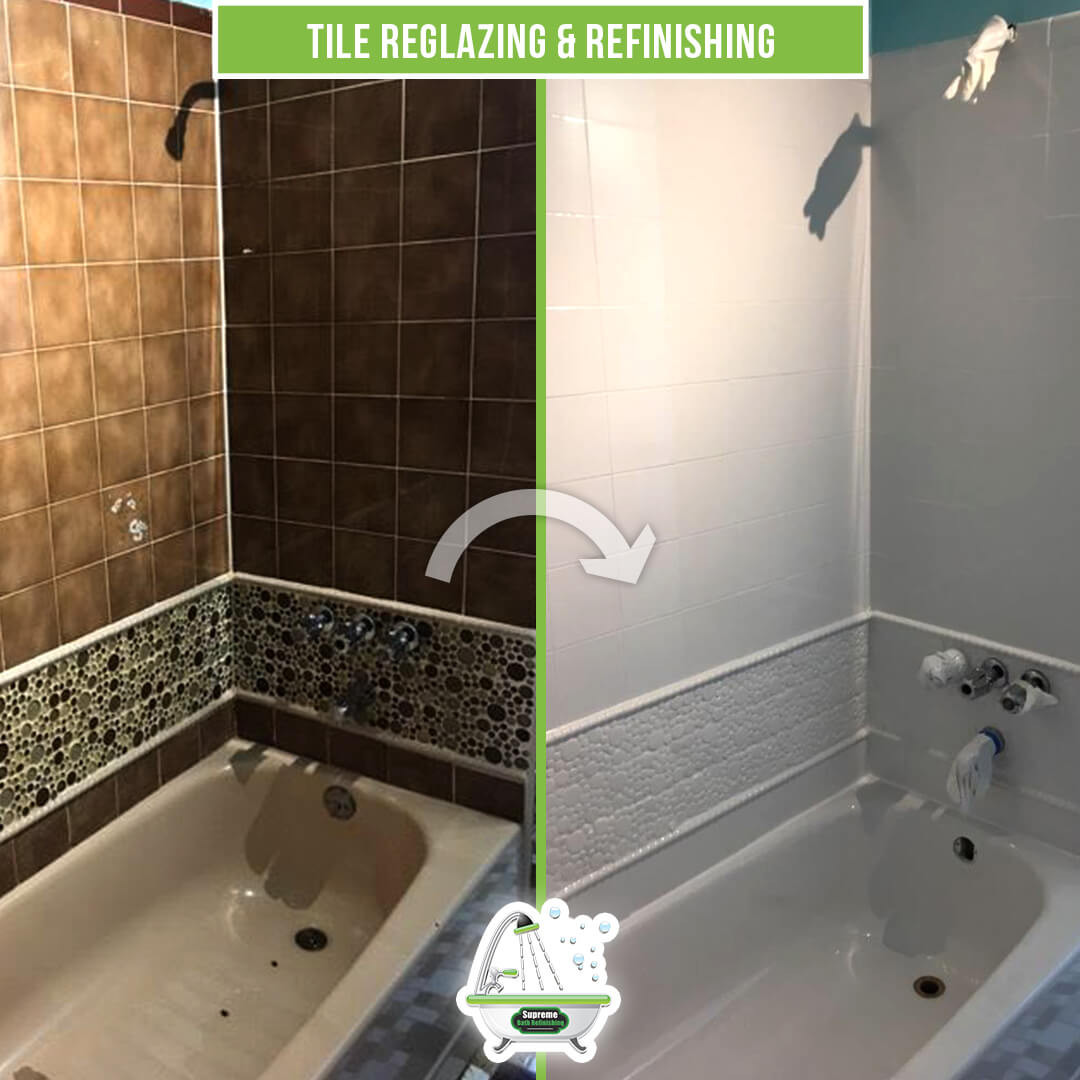 Resurface Bathroom Tiles
 Tile Reglazing & Refinishing Supreme Bath Refinishing
