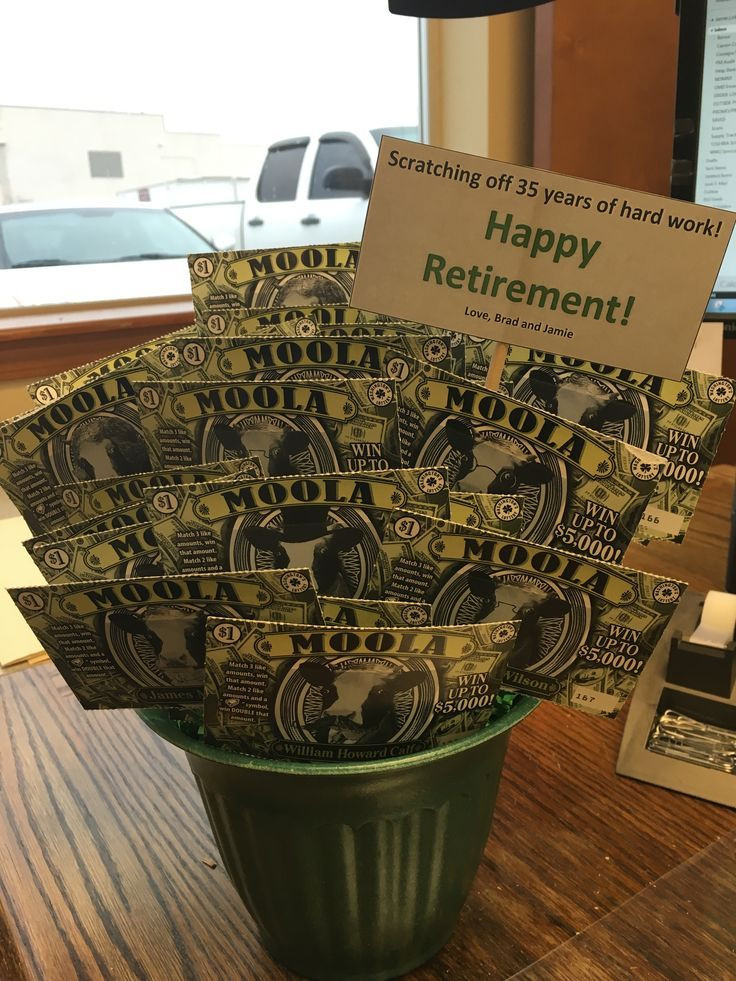Retirement Party Ideas For Dad
 Scratch ticket retirement t I made Perfect for Dad