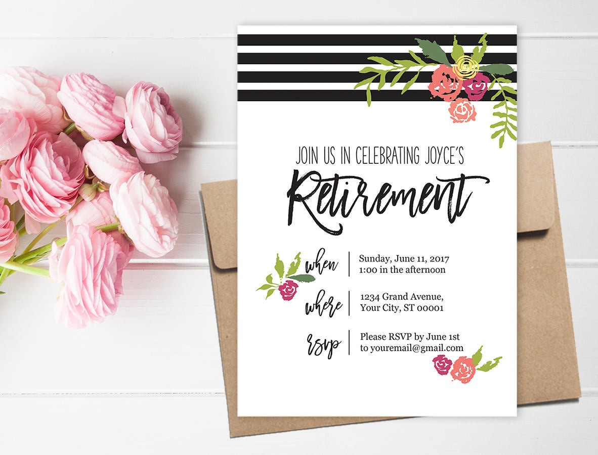 Retirement Party Invitation Ideas
 Retirement Party Invitation and Party Decor Retirement