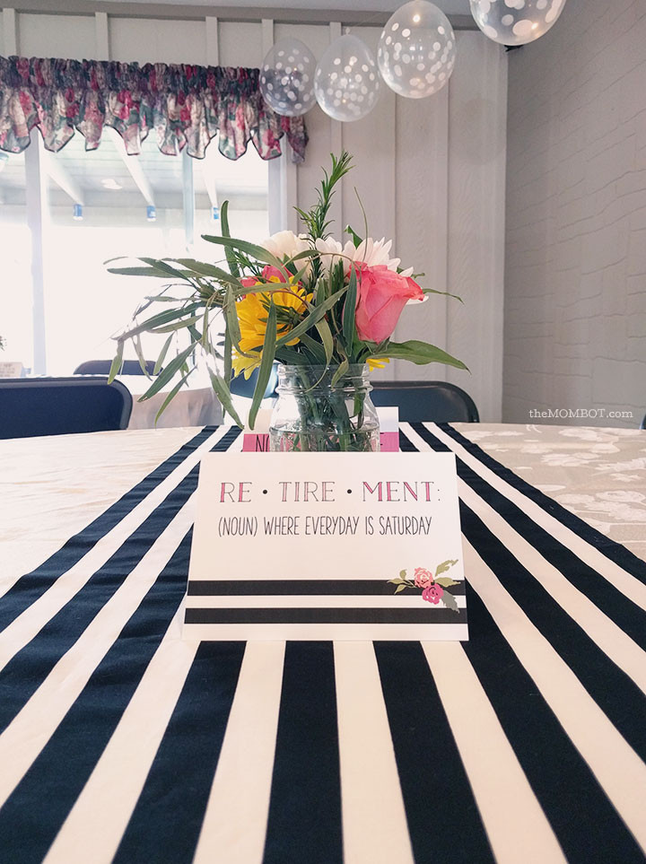 Retirement Party Themes Ideas
 Retirement Party Black White & Florals The Mombot