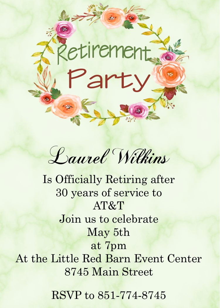 Retirement Party Wording Ideas
 100 Retirement Party Invitations guests cant resist