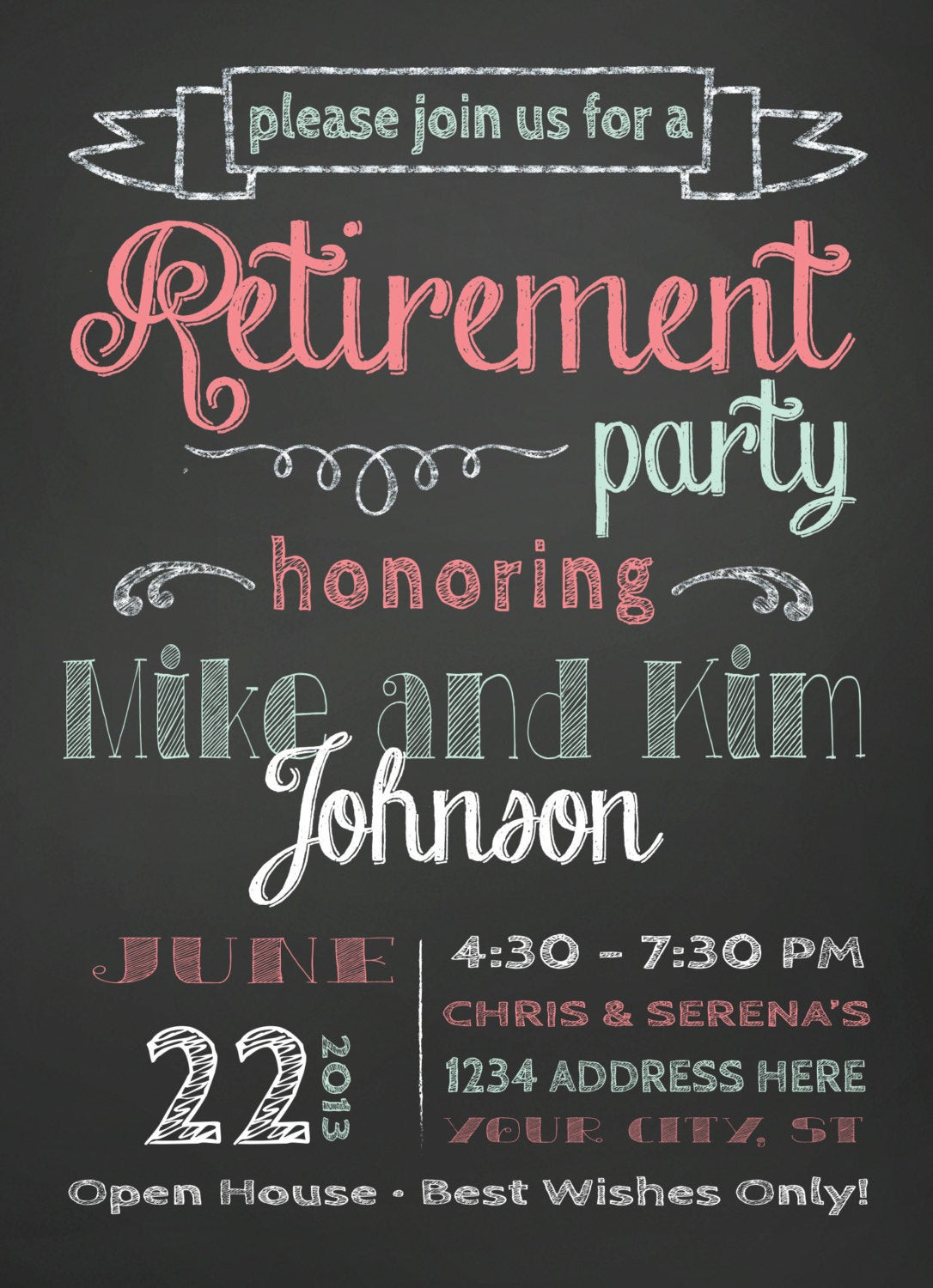 Retirement Party Wording Ideas
 Retirement Party Invitation