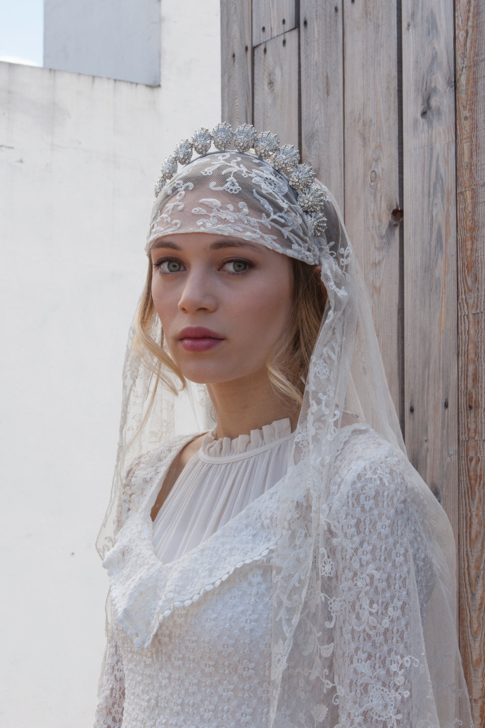 Retro Wedding Veils
 Antique Wedding veil Vintage lace veil Bohemian headpiece