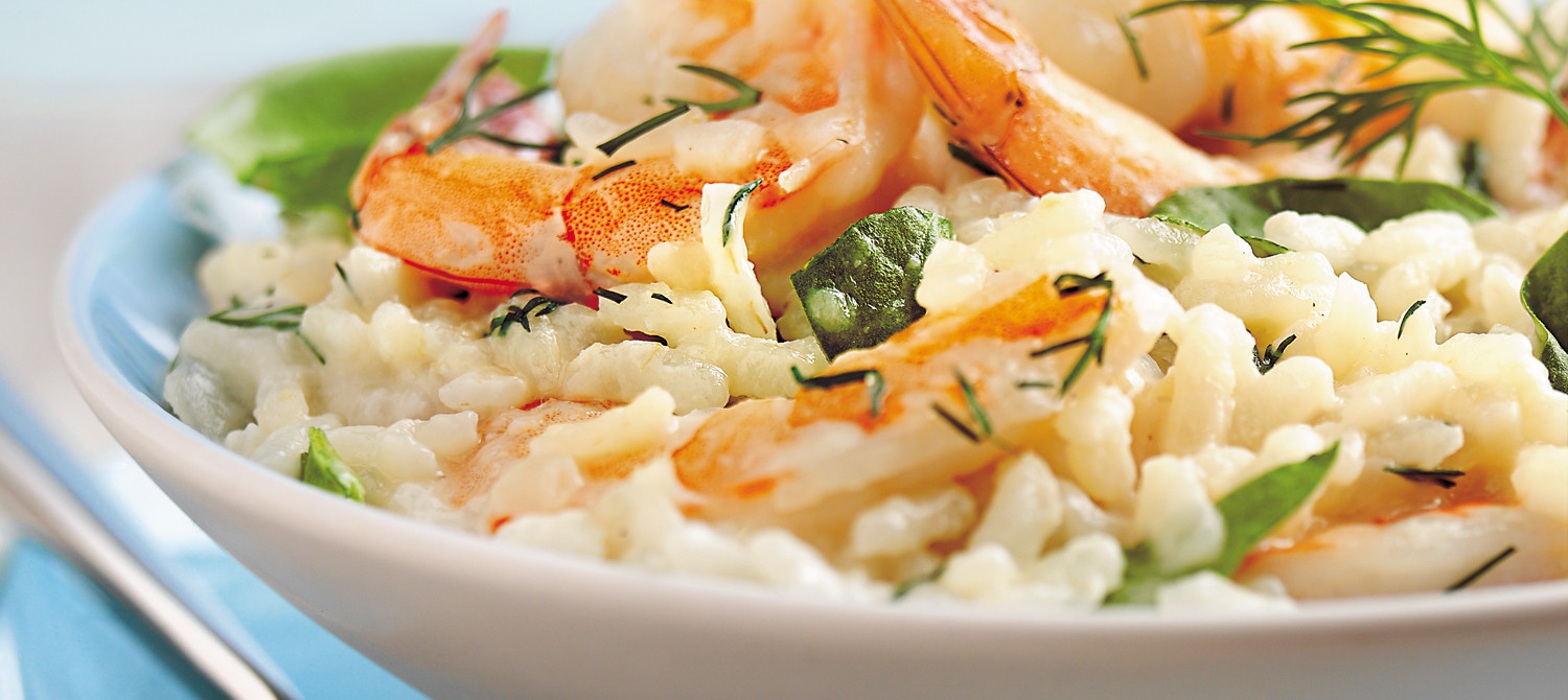 Risotto With Shrimp
 Spinach and Shrimp Risotto recipe