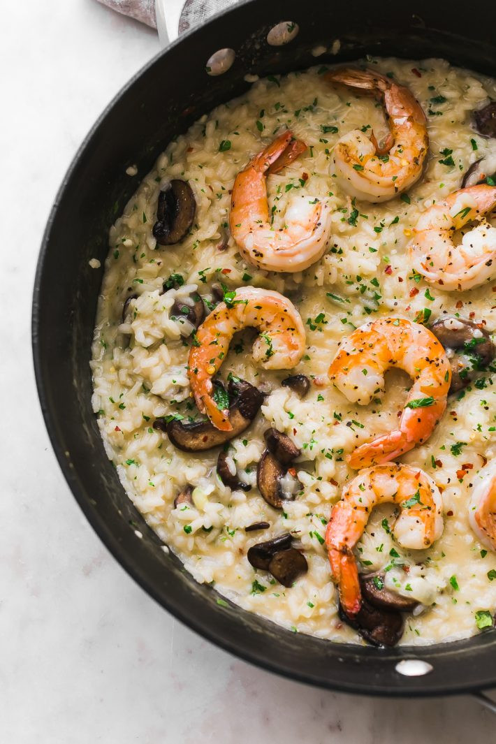 Risotto With Shrimp
 Mushroom Parmesan Shrimp Risotto Recipe