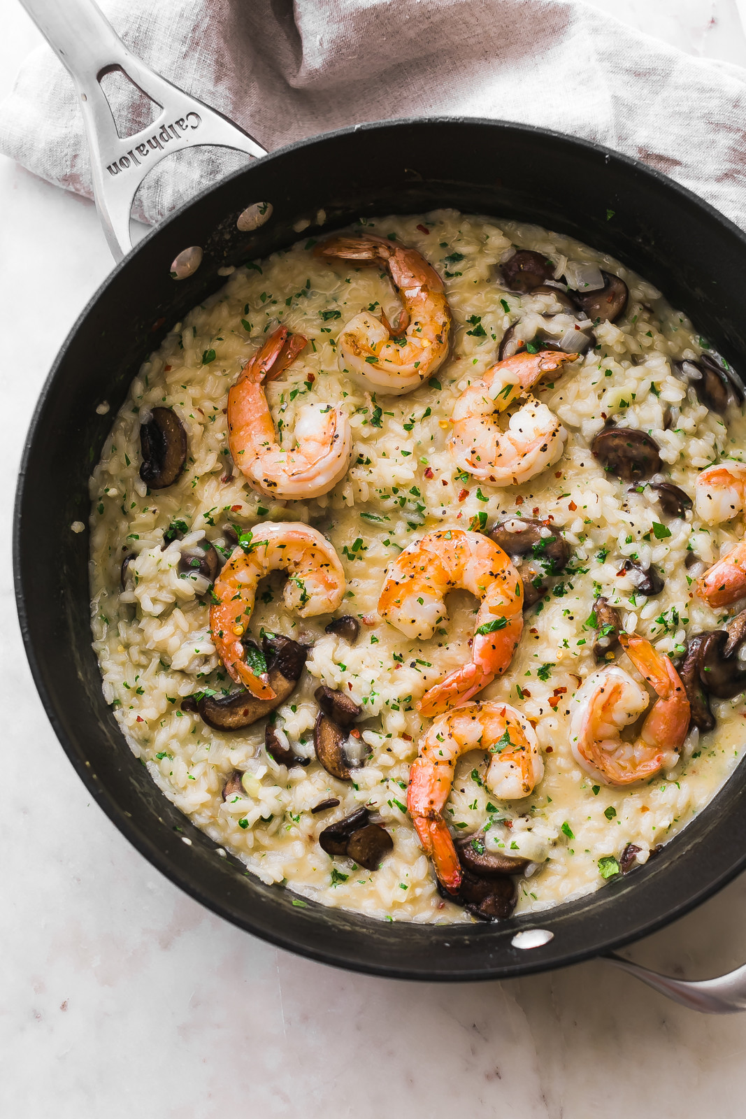 Risotto With Shrimp
 Mushroom Parmesan Shrimp Risotto Recipe