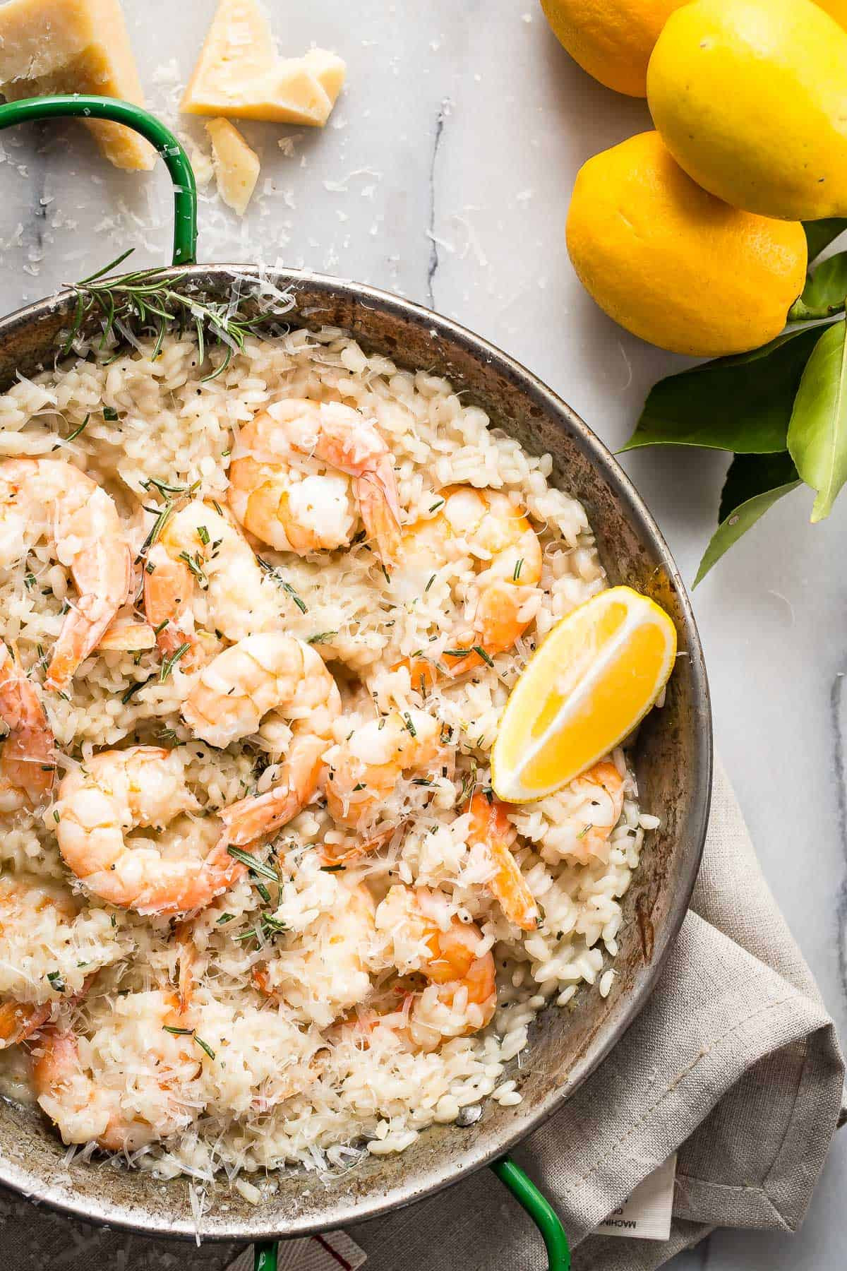 Risotto With Shrimp
 Lemon Shrimp Risotto with Fresh Rosemary Foodness Gracious