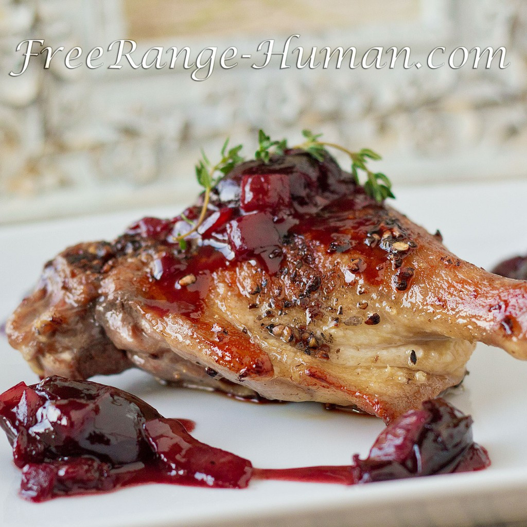 Roast Duck Leg Recipes
 Pan Roasted Duck Legs in Black Cherry Sauce