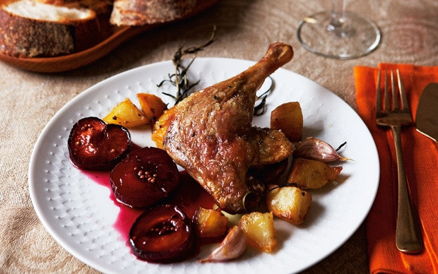 Roast Duck Leg Recipes
 Duck legs with sweet and sour roasted plums recipe Telegraph