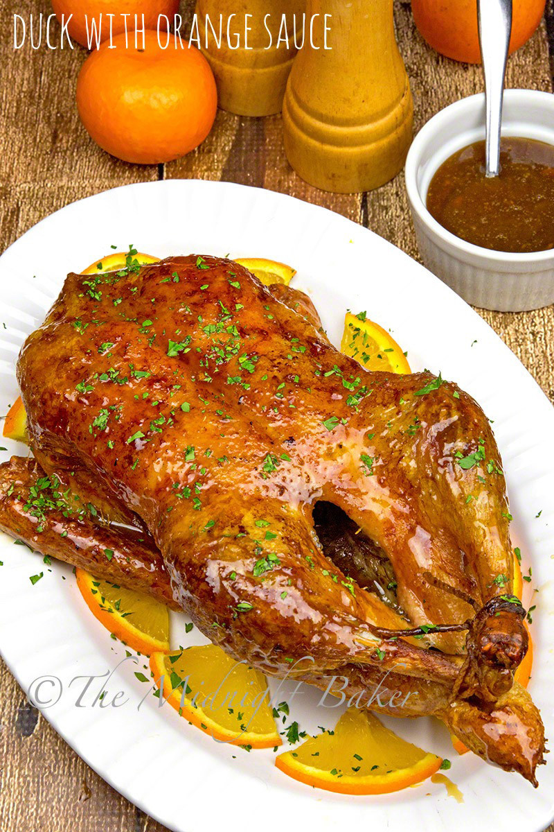 Roast Duck Sauces
 Duck with Orange Sauce The Midnight Baker