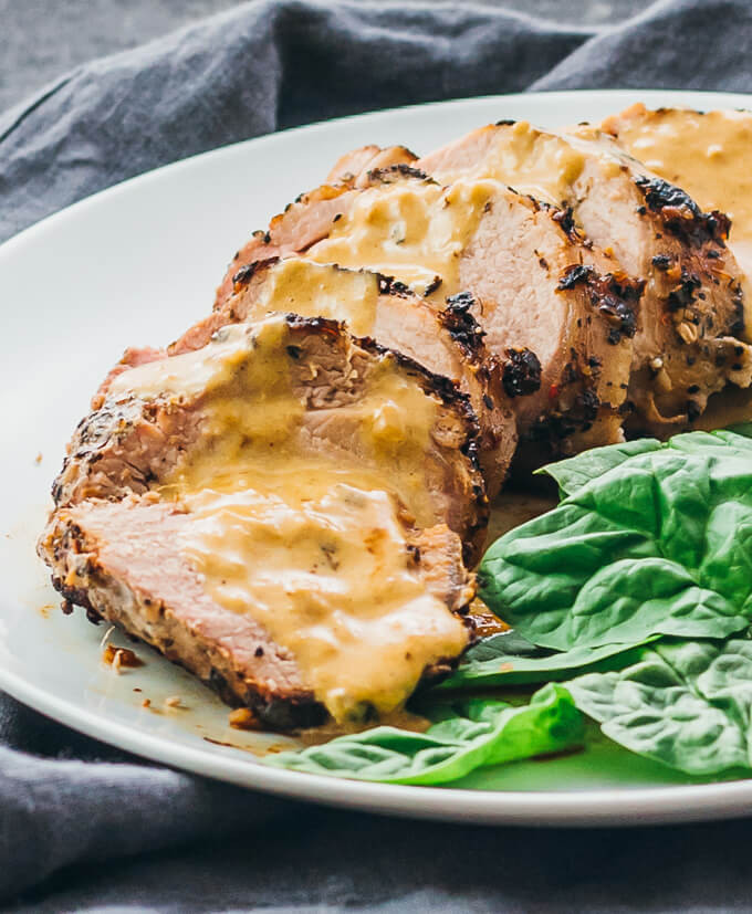 Roast Pork Tenderloin Recipes
 Roasted Pork Tenderloin with Creamy Mustard Sauce Savory