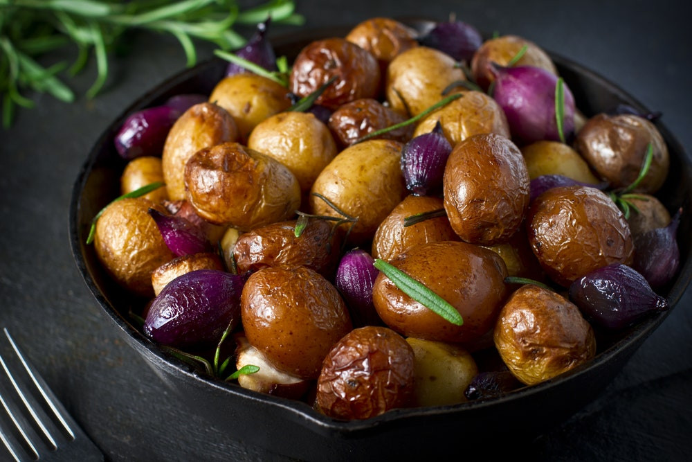 Roasted Baby Potatoes Recipe
 Roasted Baby Potatoes with Thyme and Rosemary recipe