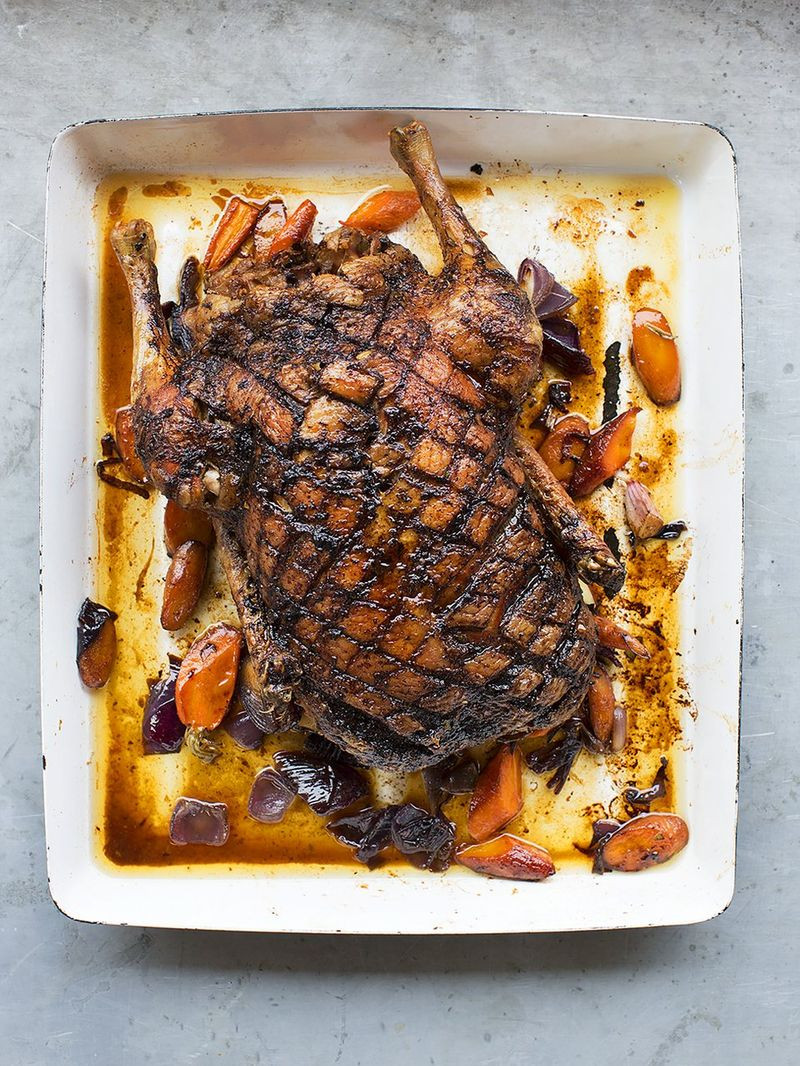 Roasted Duck Recipes Jamie Oliver
 Roast duck with Marsala gravy Duck recipes