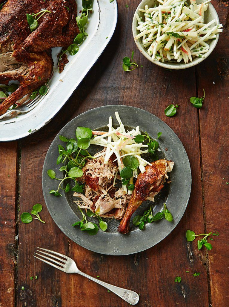 Roasted Duck Recipes Jamie Oliver
 Slow roasted duck with celeriac remoulade Recipe