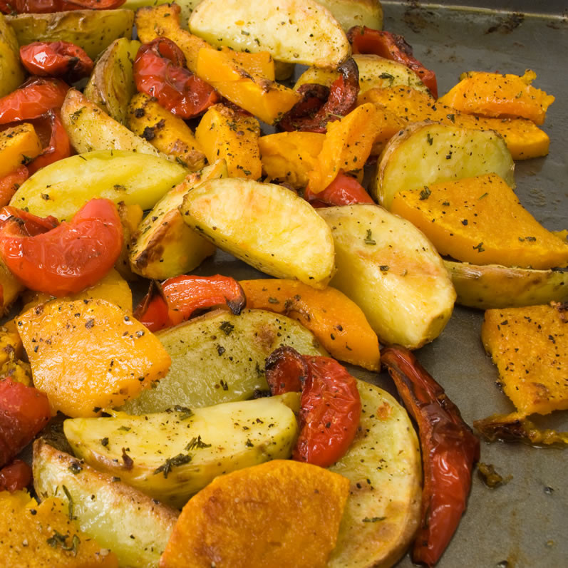 Roasted Fall Vegetables Recipe
 Roasted Fall Ve able Salad with Warm Goat Cheese & Honey