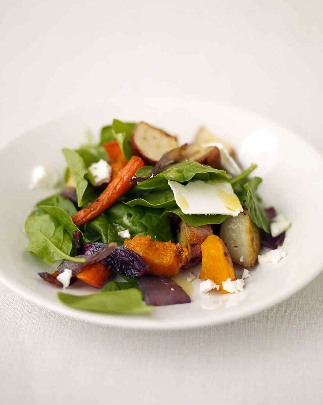 Roasted Fall Vegetables Recipe
 Spinach Salad with Roasted Fall Ve ables Recipe