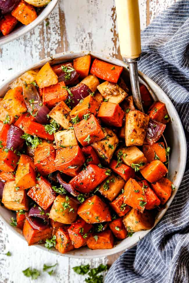 Roasted Root Vegetables Beets
 Roasted Root Ve ables Maple Balsamic & Parmesan Video