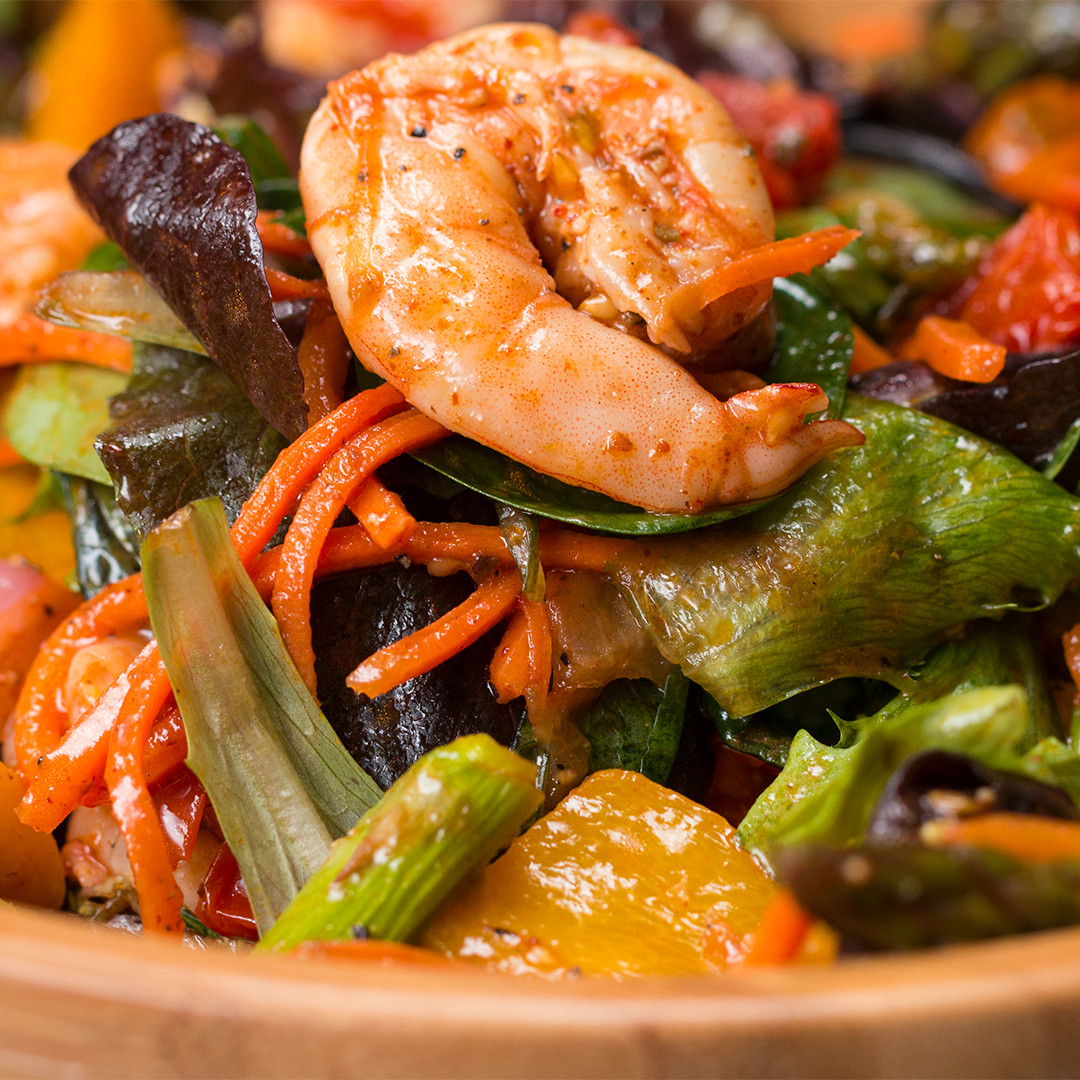 Roasted Shrimp Salad
 Roasted Shrimp & Veggie Salad Recipe by Tasty