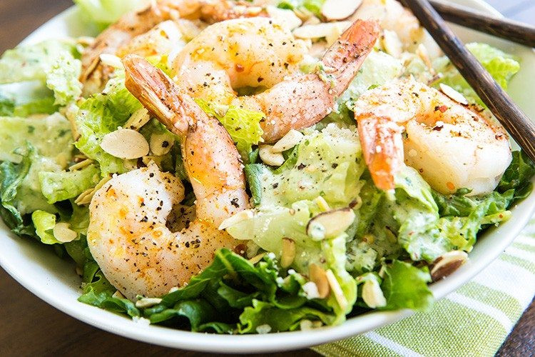 Roasted Shrimp Salad
 Roasted Shrimp Salad with Buttermilk Cilantro Dressing