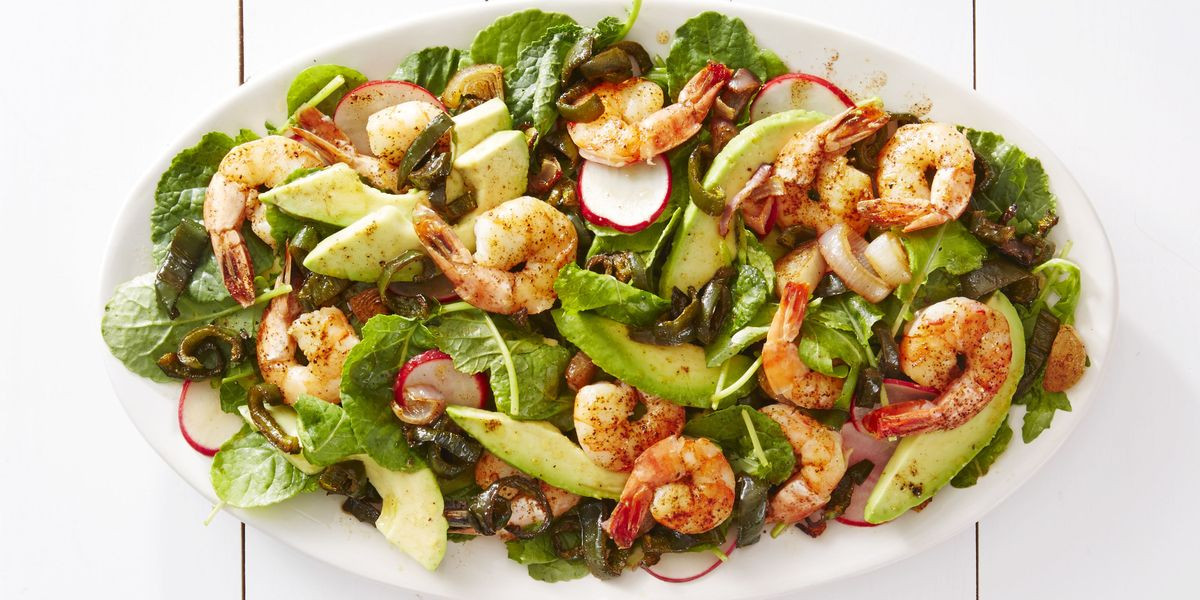 Roasted Shrimp Salad
 Roasted Shrimp & Poblano Salad Recipe Good Housekeeping