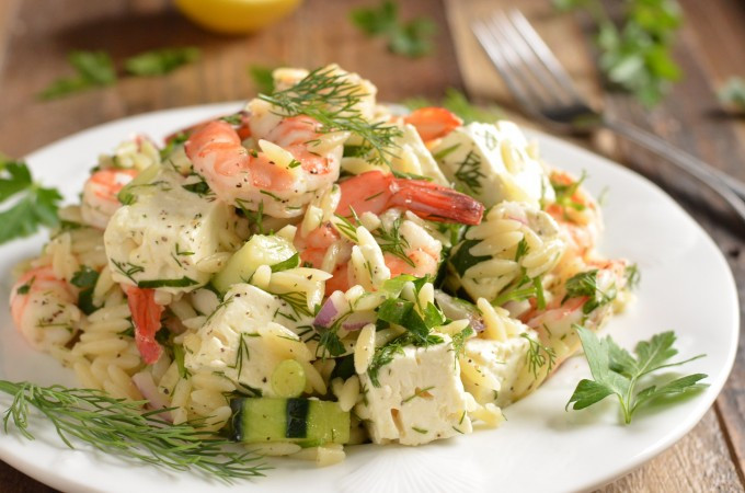 Roasted Shrimp Salad
 Roasted Shrimp and Orzo Salad