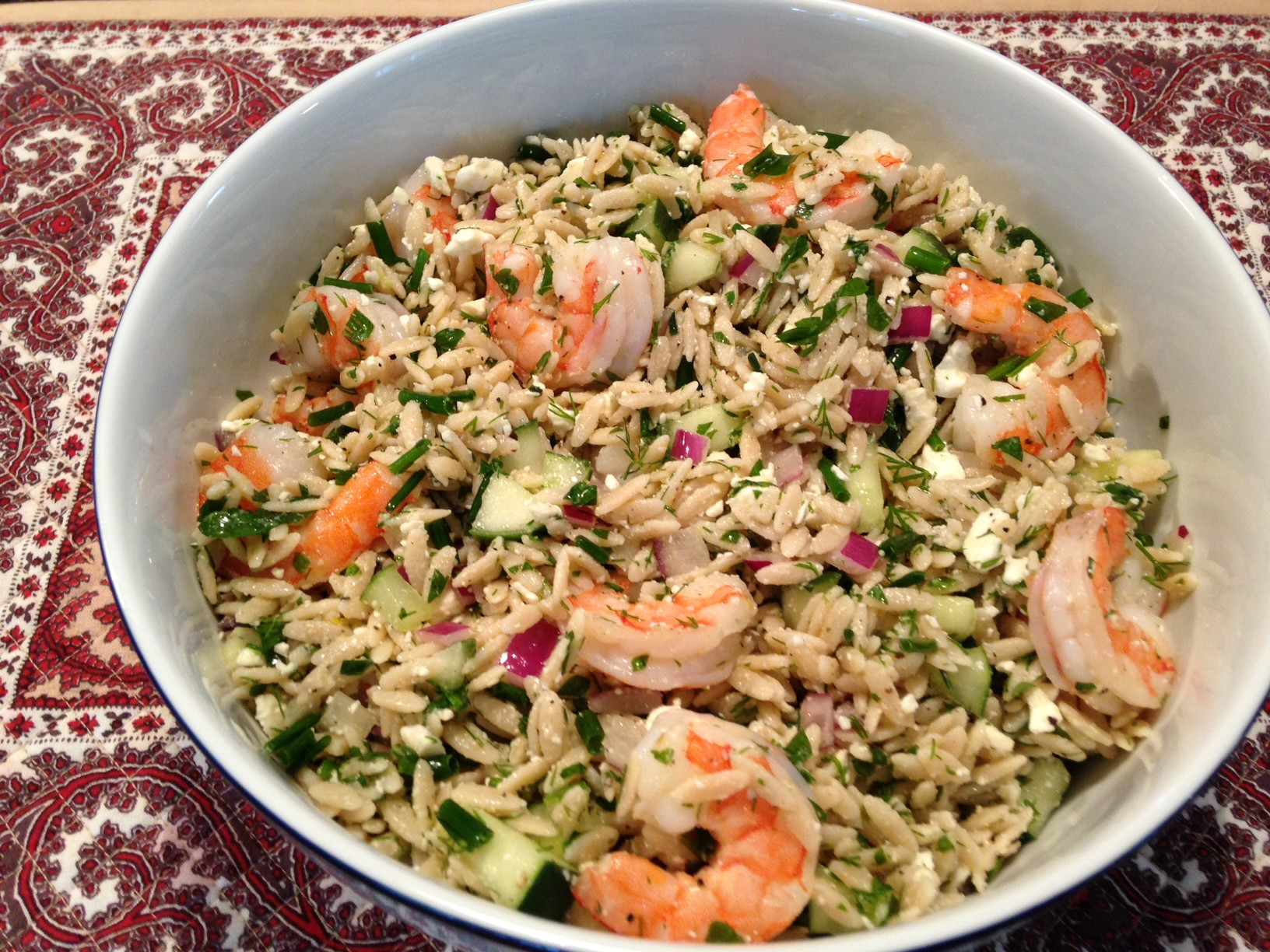 Roasted Shrimp Salad
 Roasted Shrimp and Orzo Salad John T Fitness