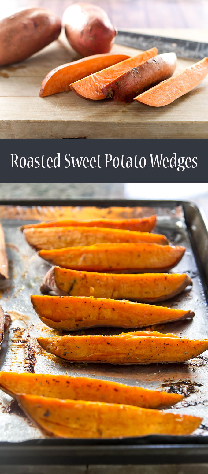 Roasted Sweet Potato Wedges
 Roasted Sweet Potato Wedges