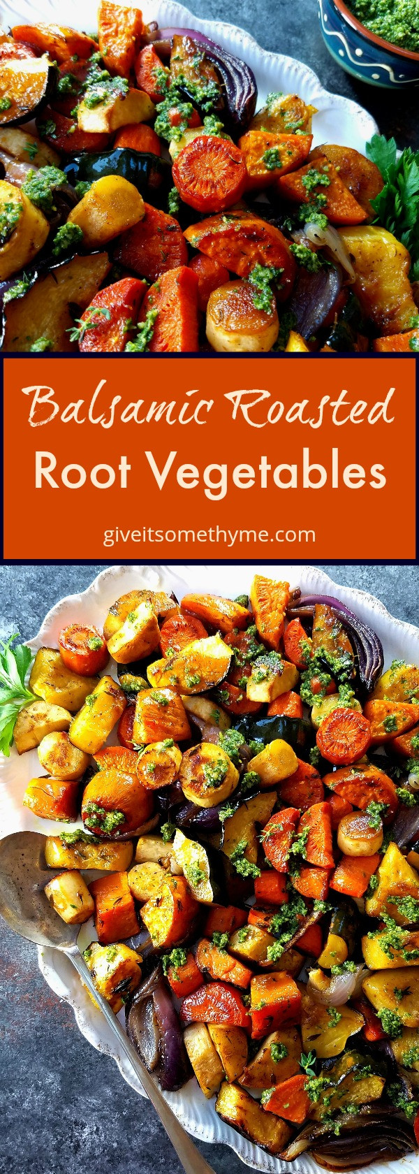 Roasted Vegetables With Balsamic Vinegar
 Balsamic Roasted Root Ve ables Give it Some Thyme