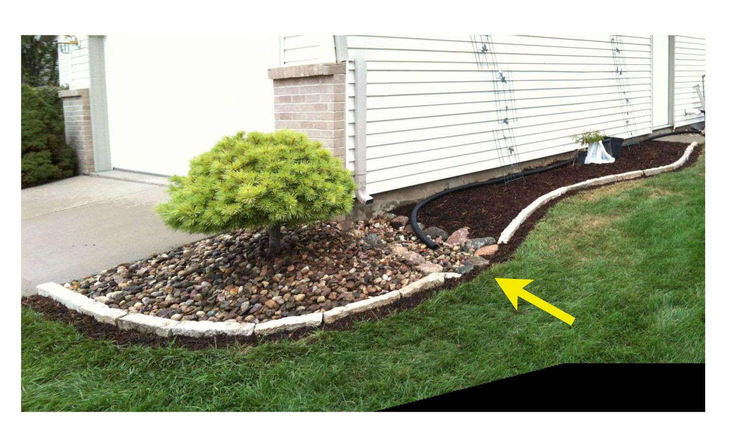 Rock Landscape Edging
 Stone Edging and Drainage Features