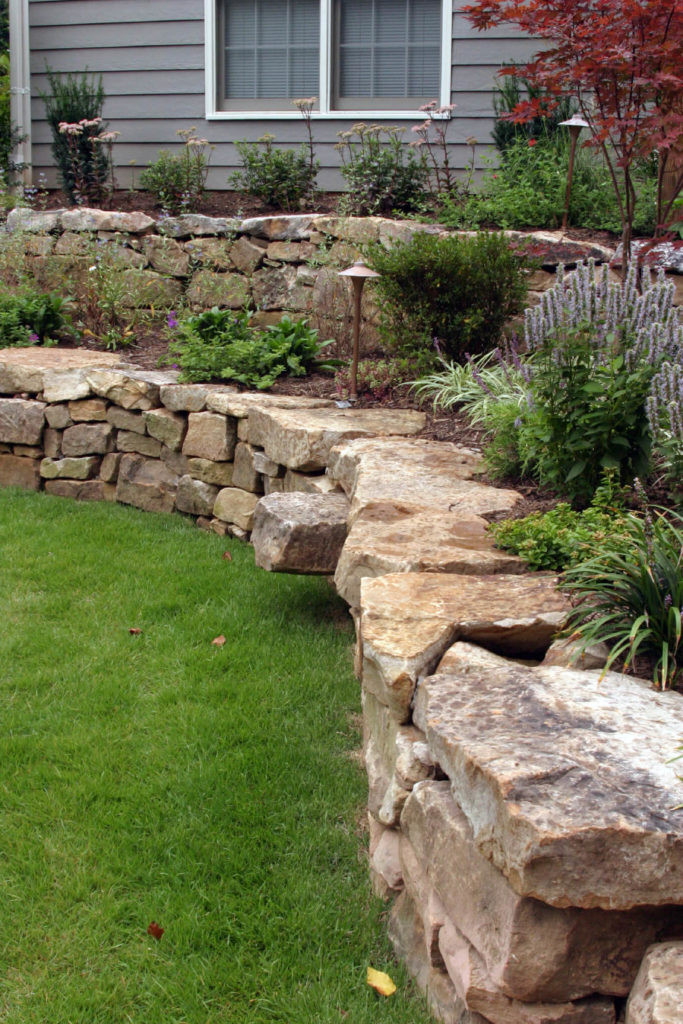 Rock Terrace Landscape
 50 Backyard Retaining Wall Ideas and Terraced Gardens s