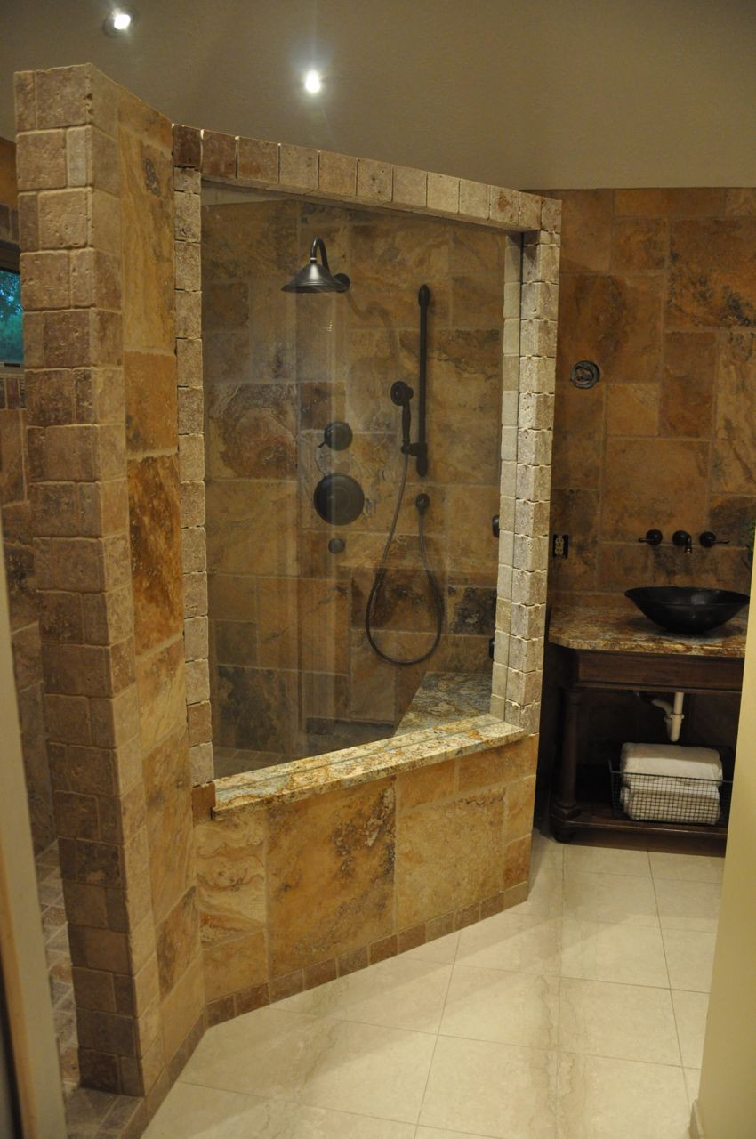 Rock Tile Bathroom
 30 cool ideas and pictures of natural stone bathroom