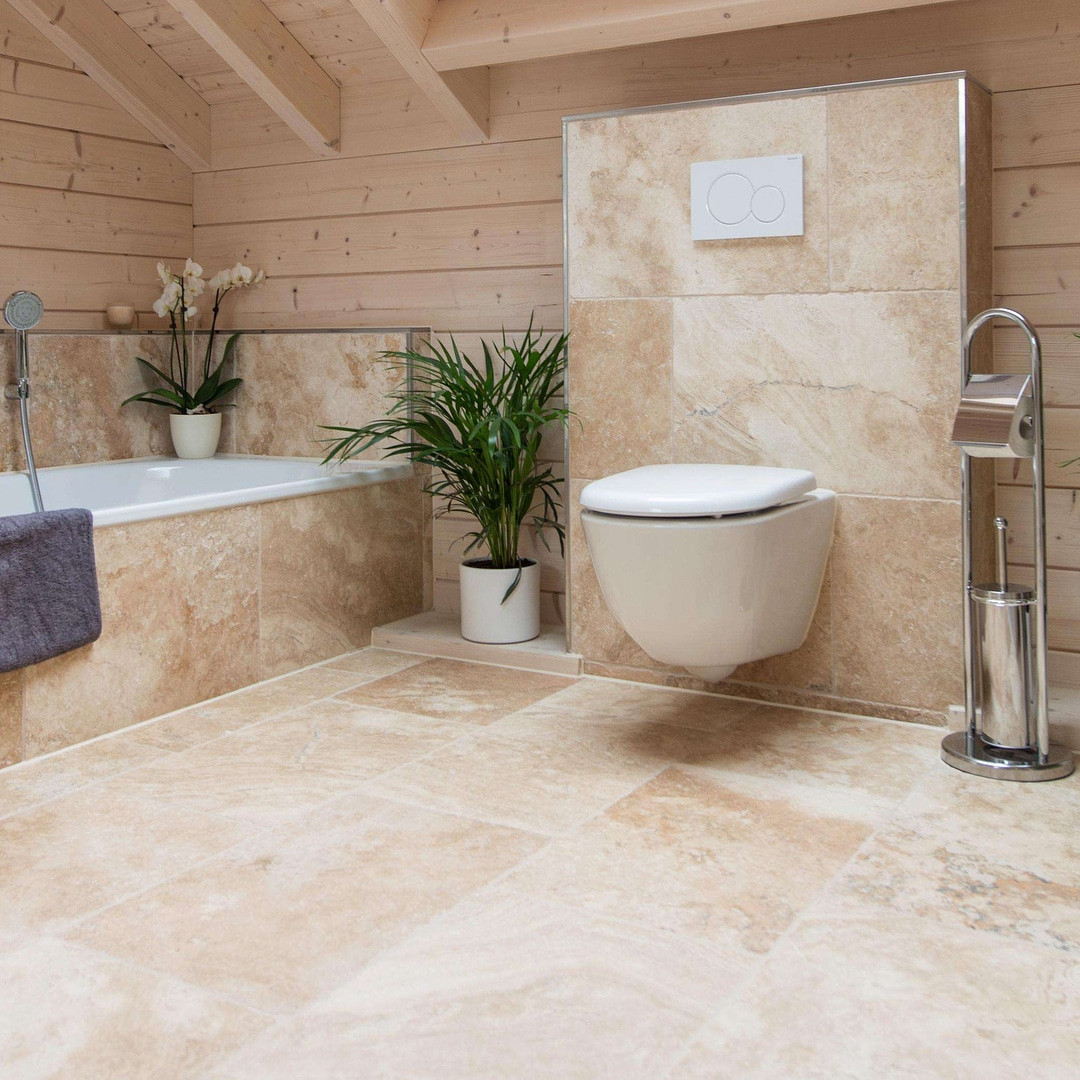 Rock Tile Bathroom
 Are Natural Stone Tiles The Best Solution For Bathroom Floors