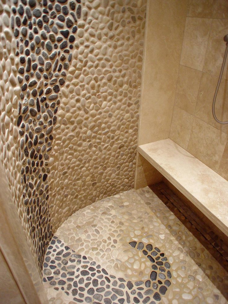 Rock Tile Bathroom
 River Rock Tile Sheets – HomesFeed