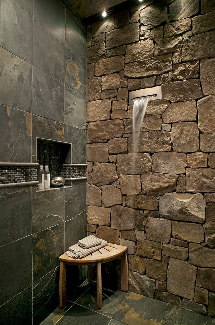 Rock Tile Bathroom
 30 Exquisite and Inspired Bathrooms with Stone Walls
