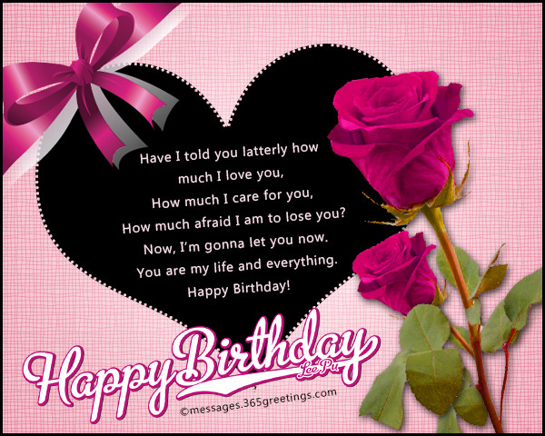 Romantic Birthday Wishes For Her
 Romantic Birthday Wishes 365greetings