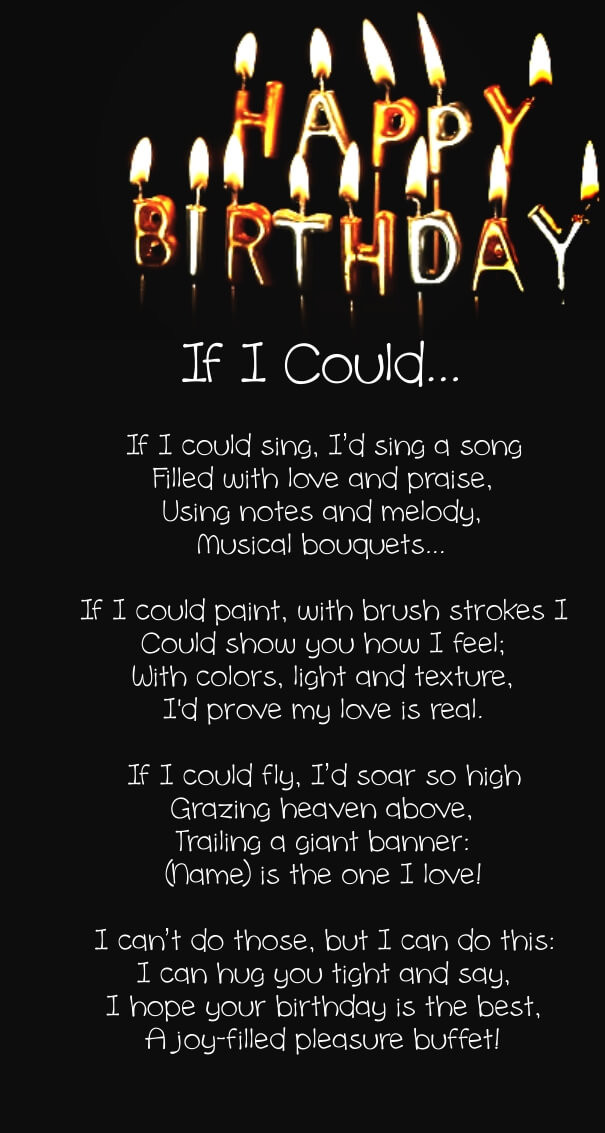 Romantic Happy Birthday Quotes
 12 Happy Birthday Love Poems for Her & Him with