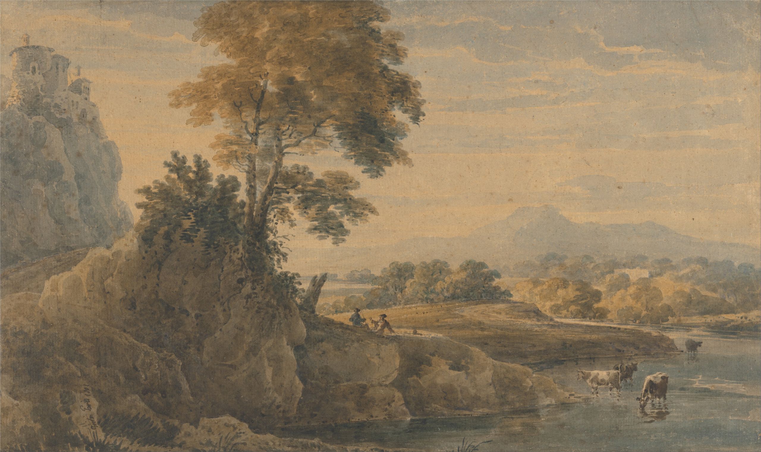 Romantic Landscape Painting
 File Thomas Girtin Romantic Landscape Google Art