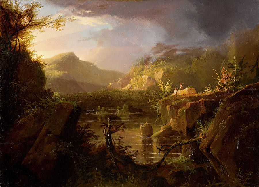 Romantic Landscape Painting
 Romantic Landscape Painting by Thomas Cole
