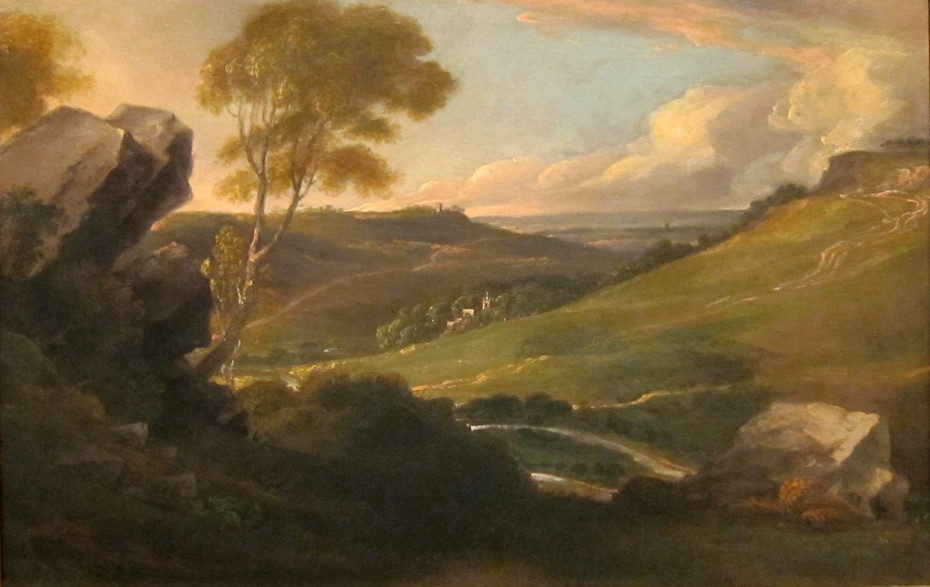 Romantic Landscape Painting
 "Romantic Landscape" John Trumbull Artwork on USEUM