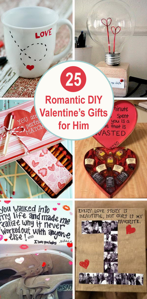 Romantic Valentines Gift Ideas
 25 Romantic DIY Valentine s Gifts for Him 2017