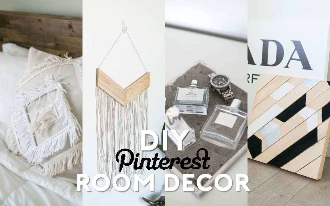 Room Decor DIY Pinterest
 DIY Pinterest Inspired Room Decor Minimal & Easy